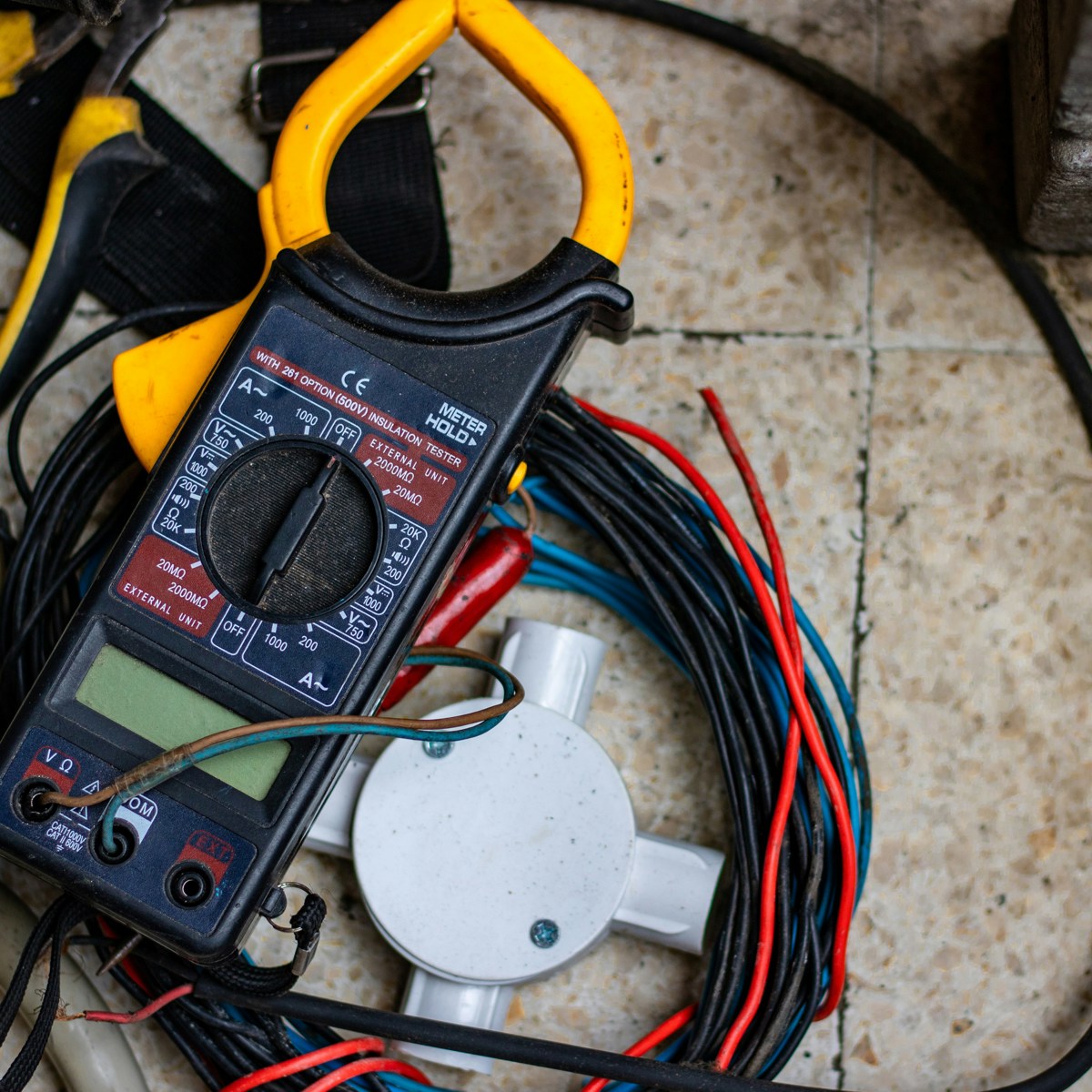 Electrical testing equipment used for housing compliance inspections and asset management through ASC1 Asset Safety & Compliance.